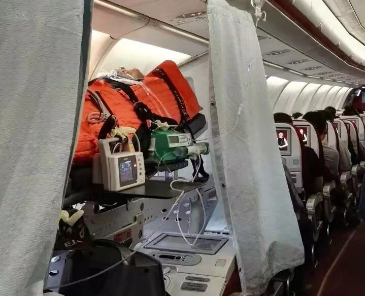 同仁市跨国医疗包机、航空担架